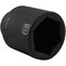 Dynamic 1" Drive Deep Socket, Black Phosphate, Tools 2-7/16" X 1" Drive, 6 Point Deep Length D025578 - alternate 2